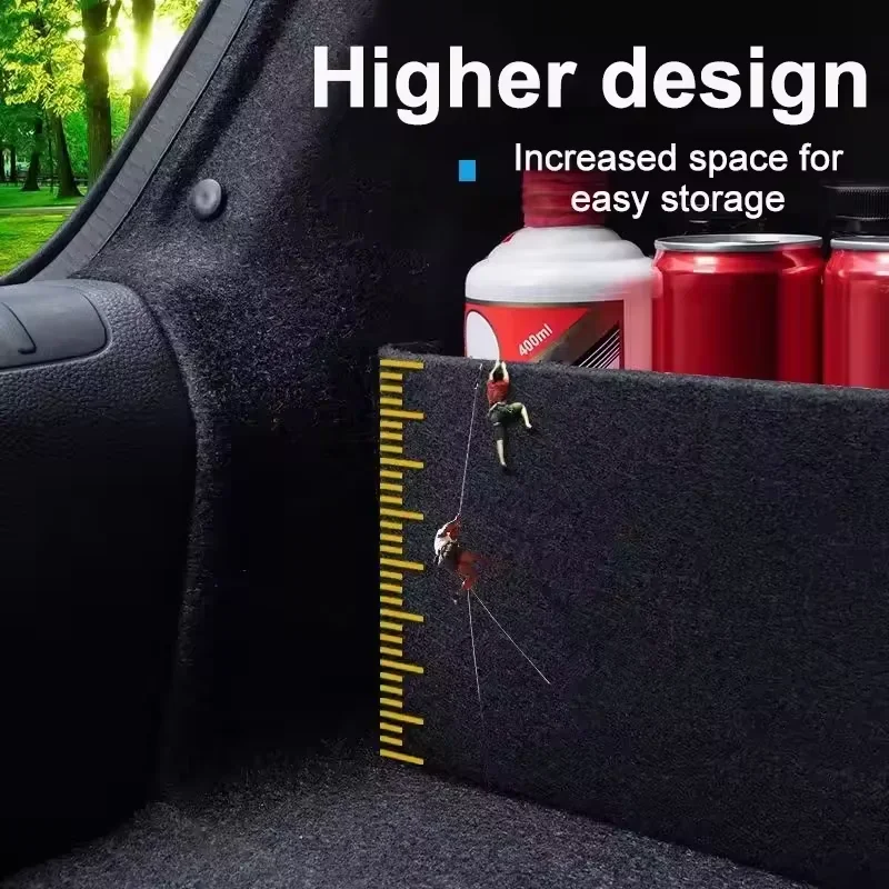 صندوق تخزين صندوق السيارة السميك لشركة فولكس فاجن فولكس فاجن ID.4 X 2020 ~ 2024 2021 2022 منظم التقسيم صندوق جانبي ملحقات السيارات جزء #5