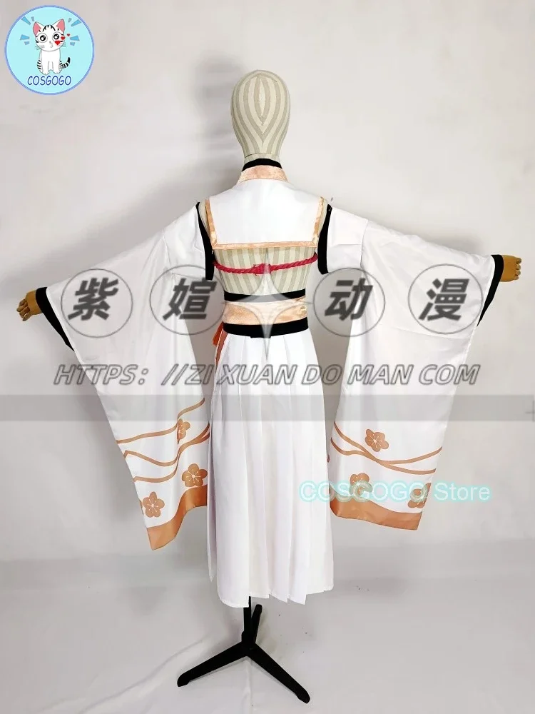 COSGOGO [Customized] Blue Archive Kuwakami Kaho Cosplay Costume Game Suit Kimono Hanfu Halloween Carnival Role Play Outfit Women