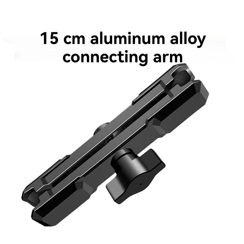 AC57-Aluminum Alloy 15Cm RAM Mount Double Socket Arm For 1-Inch Ball Mount Base Lightweight & Durable Motorcycle Phone Mount