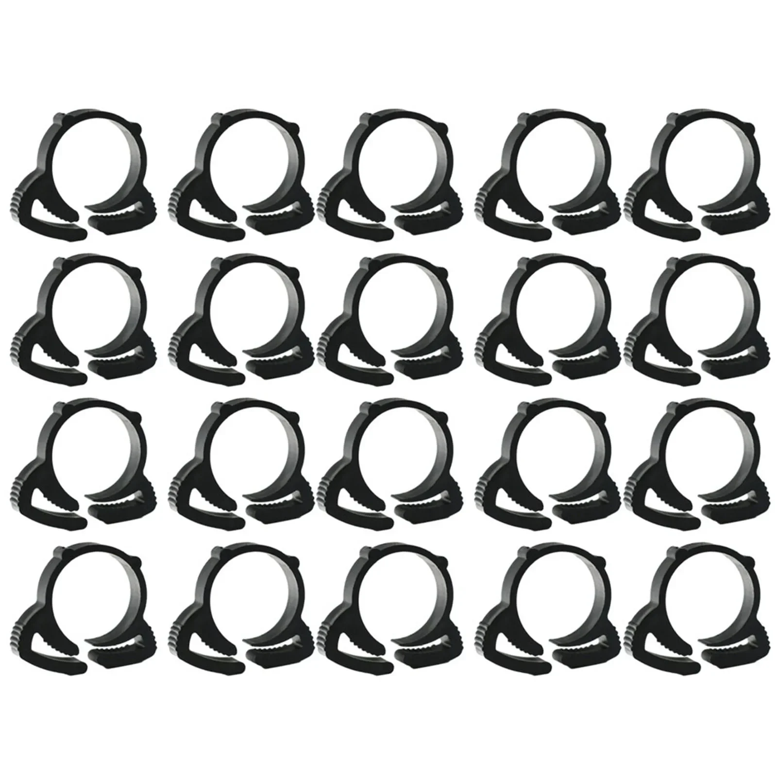 20pcs Clip Nylon Snap Fit Plastic Ratchet Clamp Irrigation Garden Hose Pipe Ratchet Clamps Garden Hose Pipe Clip Nylon Snap