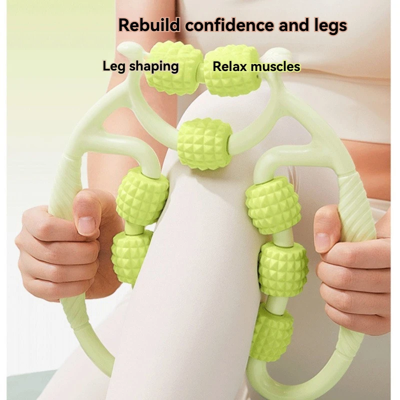

Circular Leg Massager 12 Wheel Circular Slimming Roller Muscle Stretching and Relaxing Massage Equipment Slimming and Shaping