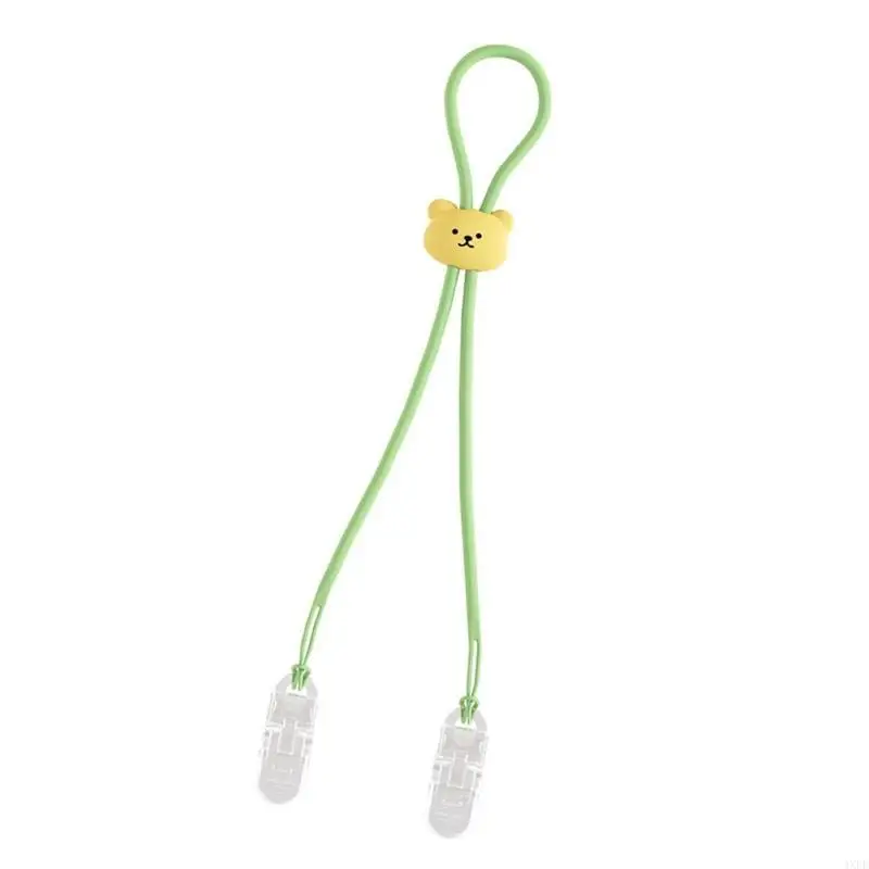 Napkin Clips Bib Holder Dining Clothing Protector Adjustable Silicone Lanyard