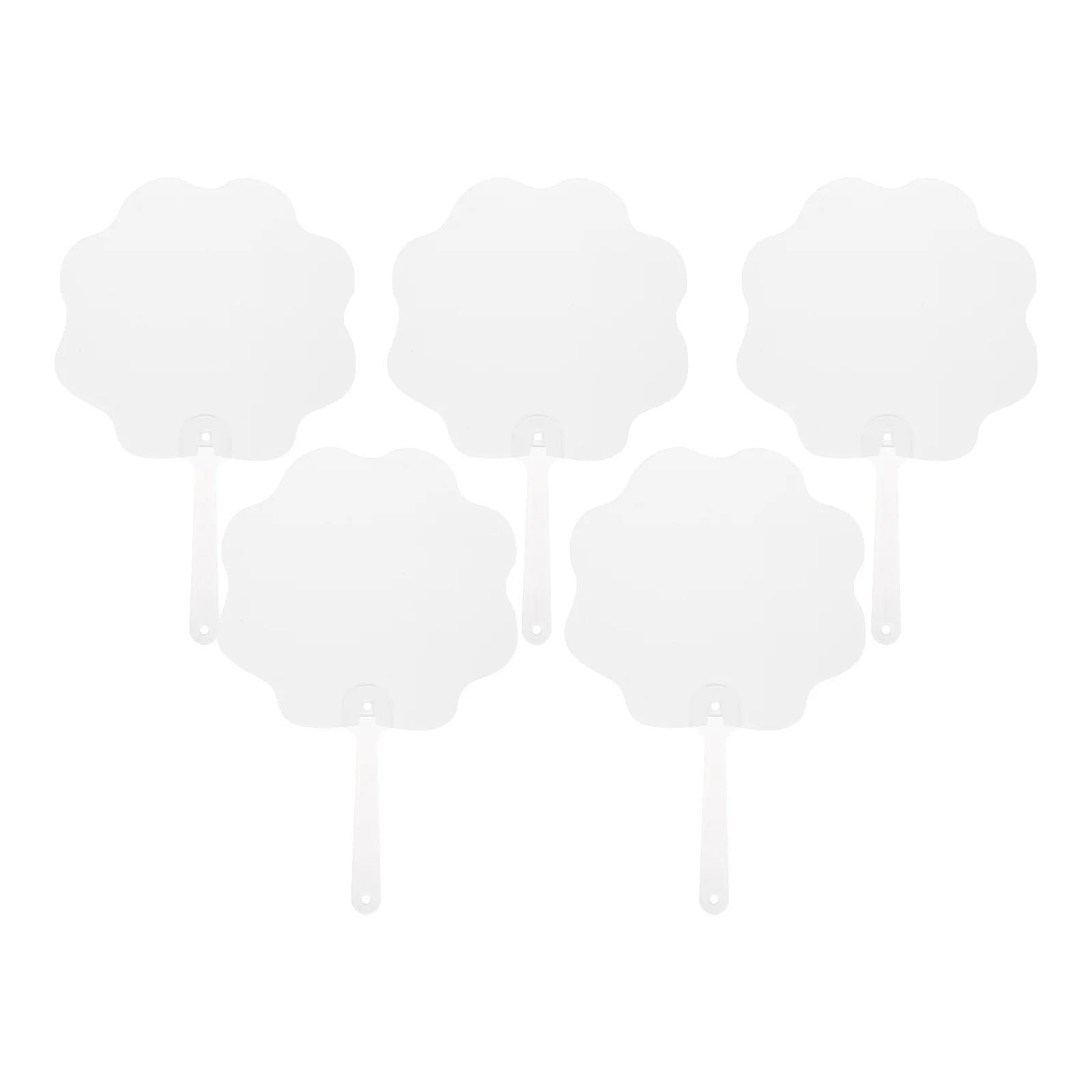 

Thermal Transfer Advertising Fan Party Supplies Flower-shaped Fans Face Hand