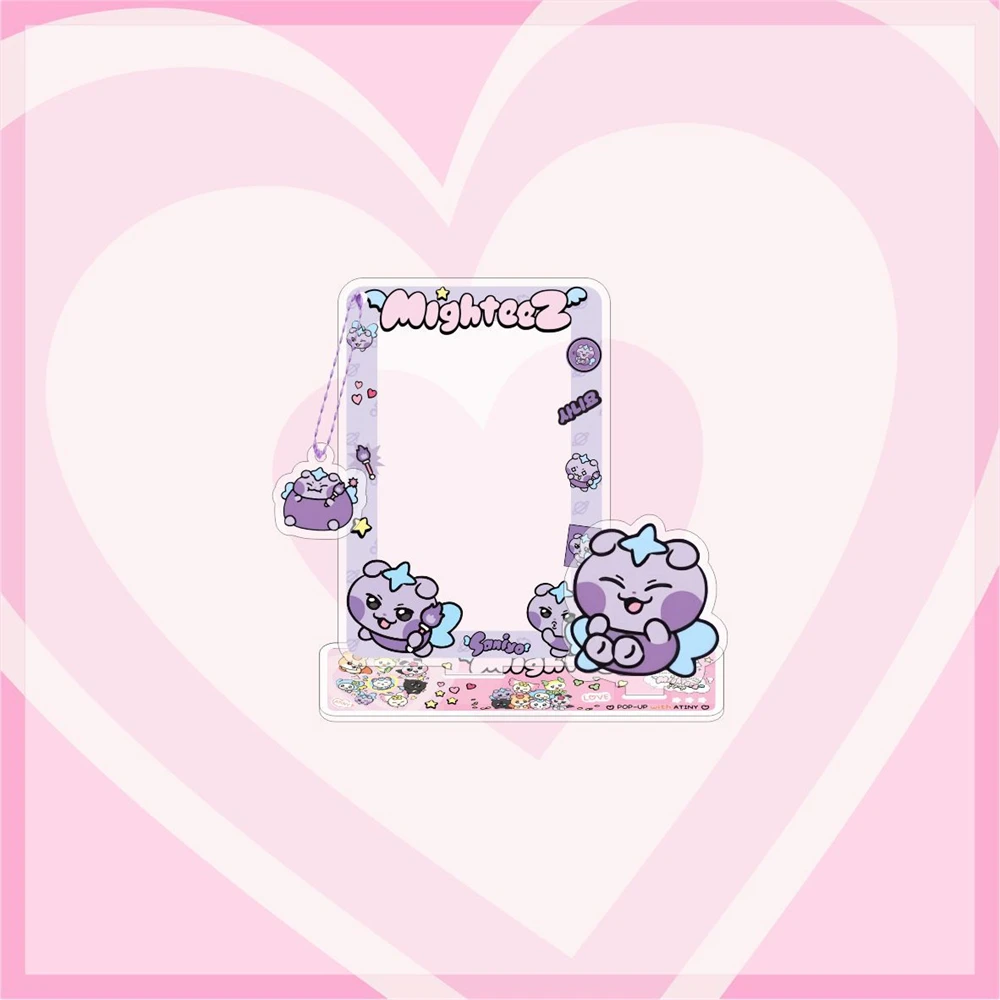 Figur Akrilik Kartun KPOP ATEEZ Mighteez 10CM, Gambar Anggota Lucu, Model Berdiri Dua Sisi, Ornamen Meja, Koleksi Penggemar