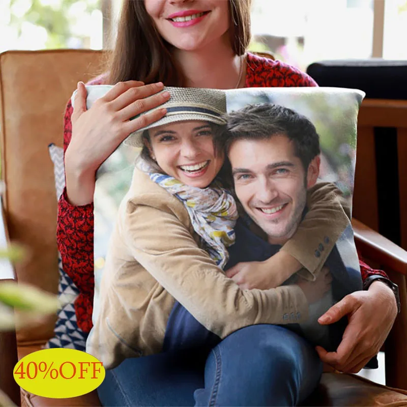 

Personalized Pillow With Photo Custom Home Decor Gift For Family Couples Housewarming Living Room Decor Memory Throw Pillow