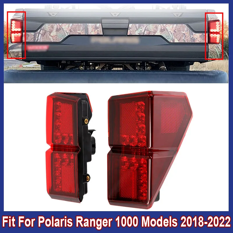 

Car Rear Taillight Brake Stop Lamp For Polaris Ranger 1000 Models 2018 2019 2020 2021 2022 # 2413766 Tail Light Smoke Black