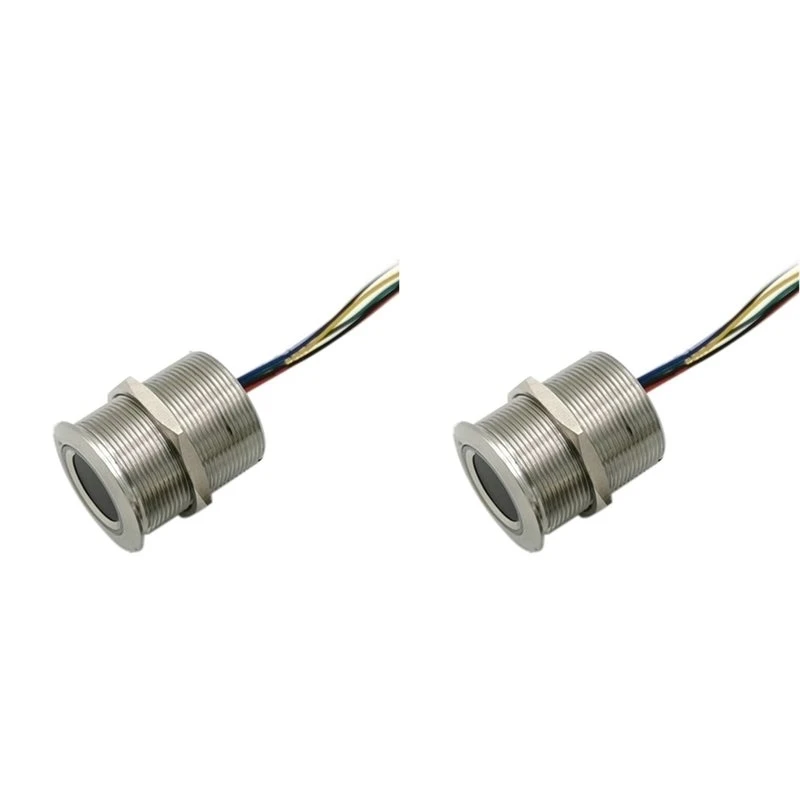 ABFN-2X R503 Circular Round RGB Ring Indicator LED Control DC3.3V MX1.0-6Pin Capacitive Fingerprint Module Sensor, 32Mm