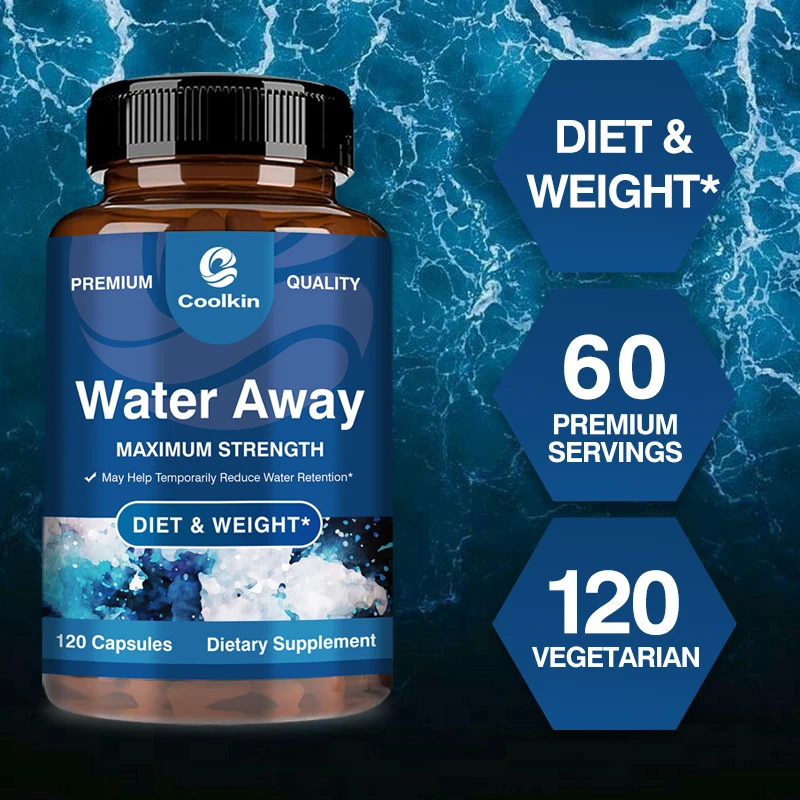 Natural Diuretic Water Away Capsules - Diuretic, Relieves Bloating, Supports Fluid Balance