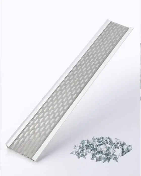 Folha de aço inoxidável Proteção Mesh, Branco Alumínio Gutter Covers, Empreiteiro Grade Guard, 5 ", 100 pés