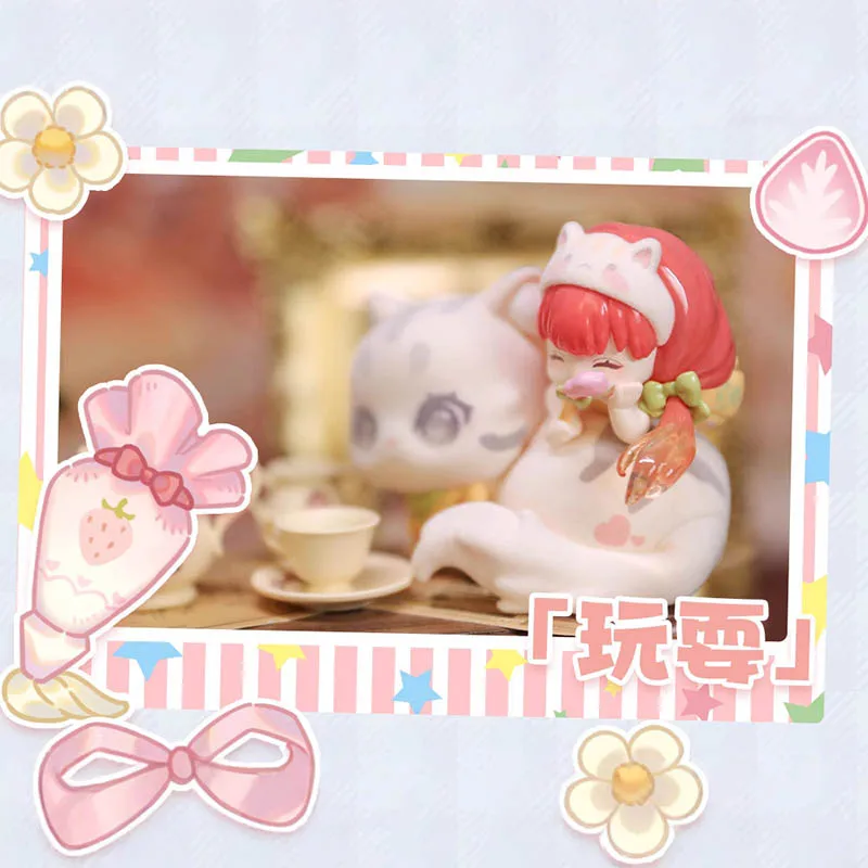 

Sweete Emilya Cat Moni Kitten Companion Series слепая коробка милый кот фигурка Kawaii настольный декор коллекционный сюрприз подарок на день рождения