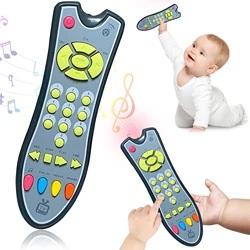 Mando de televisión eléctrico de juguete con música para bebé, Juguete educativo para bebé, para aprendizaje temprano, para regalo