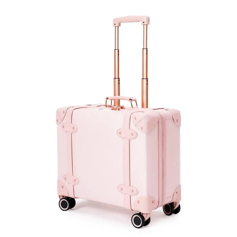 18 inch travel suitcase women's small light carry-on luggage bag 16 inch fashion suitcase men's trolley case special air box