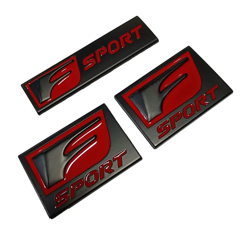 F-SPORT letter badge car stickers red black gray for Lexus IS200T RX ES NXCT200 refit accessories side fender trunk FSPORT mark