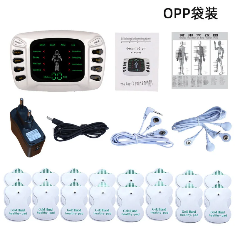 رقعة تدليك متوسطة التردد مدلك الرقبة شاشة ملونة ثقب مزدوج نبض متعدد الوظائف مدلك ميريديان الرقمي للاستخدام المنزلي #5