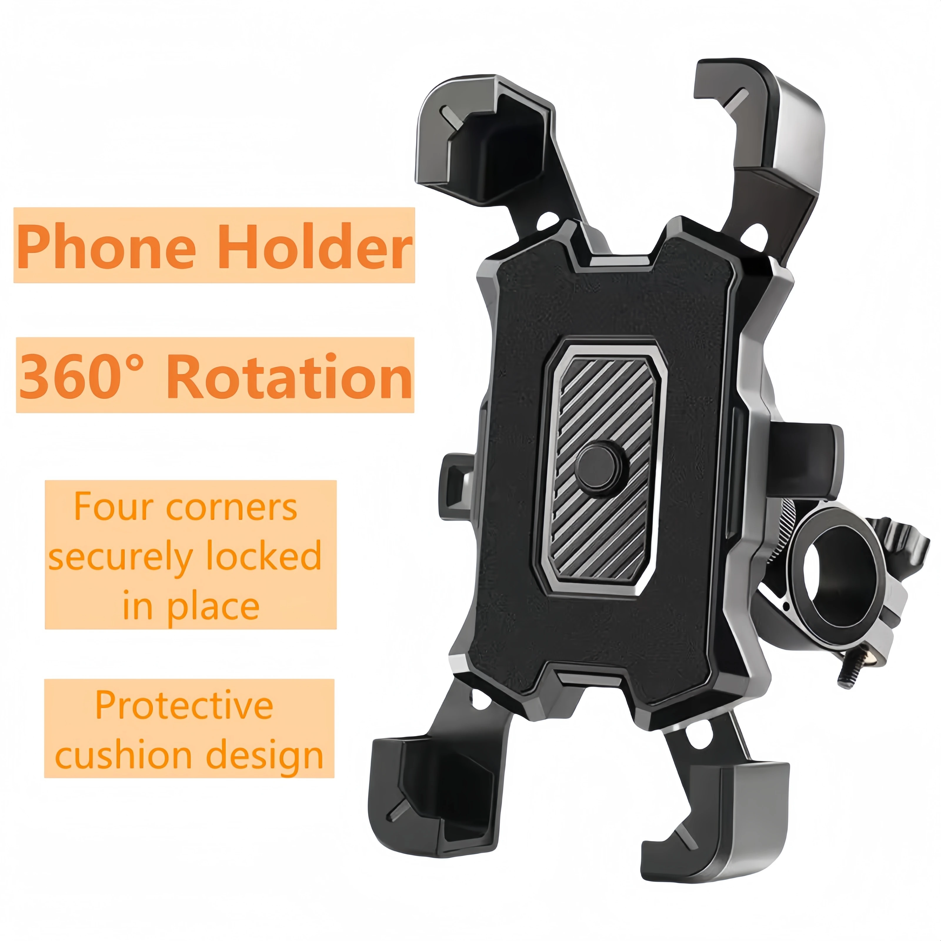 AliExpress Bike Phone Mount Holder,Motorcycle Phone Mount, Adjustable Cell Phone Holder, Bicycle Scooter Handlebar Cradle Clip,Compatible w