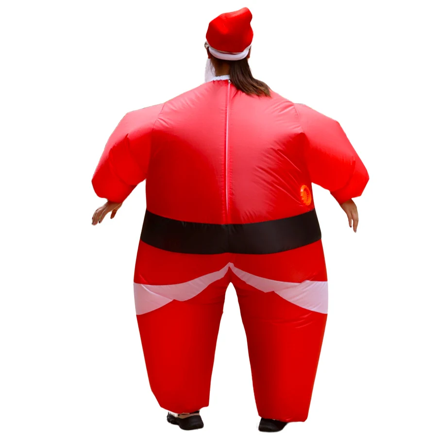 Christmas Funny Inflatable Costumes Gingerbread Man Santa Claus Elf Snowman Tree Penguin Adult Halloween Carnival Party - view 3