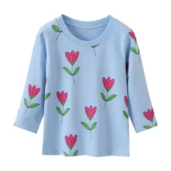 Jumping Meters 2-7T New Arrival Girls T shirts Autumn Spring  Children's Clothing Long Sleeve Baby Blouses Kids Tees Tops