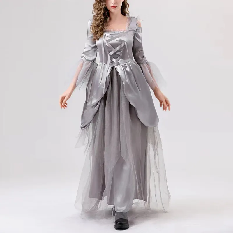 السيدات loween تأثيري الزفاف الدكتور ثوب طويل حفلة تنكرية الكرة مرحلة الأداء زي المرأة العرقية الصينية التقليدية...