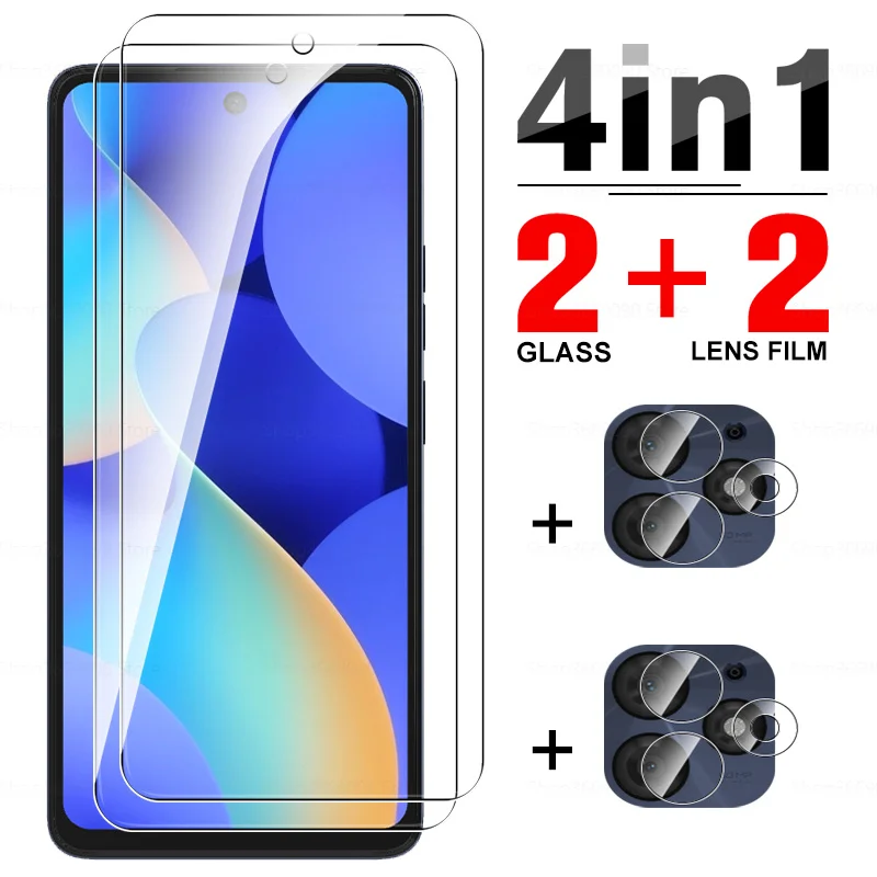 4in1 Tempered Glass For Tecno Spark 10 Pro 4G Screen Protectors For Tecno Spark 10 5G 4G 10C 10Pro Spark10 C Camera Lens Films