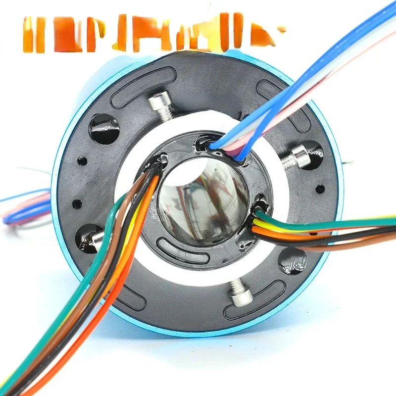 Hot sales power slip ring  ,ID38.1 mm OD 99mm, 6/12/18/24 circuits, through bore slip rings assembly