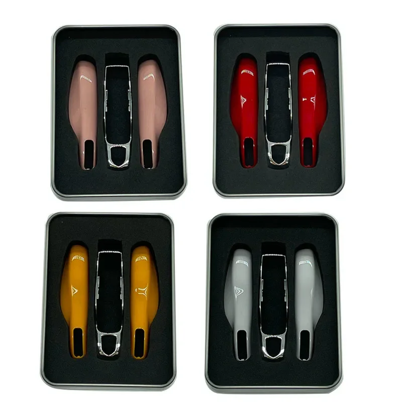 Mix Silver Center Car Smart Remote Key Case Cover with Box For Porsche Panamera Spyder Carrera Macan Boxster Cayman Cayenne 911
