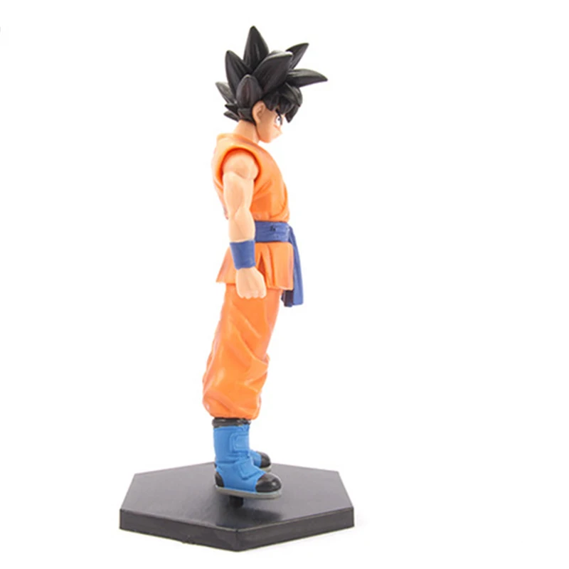 18 cm Dragon Ball Figuren Schwarz Haar Son Goku Action Figure Kakarotto Figura Saiyajin Statue PVC Sammlung Spielzeug für Kinder Geschenk