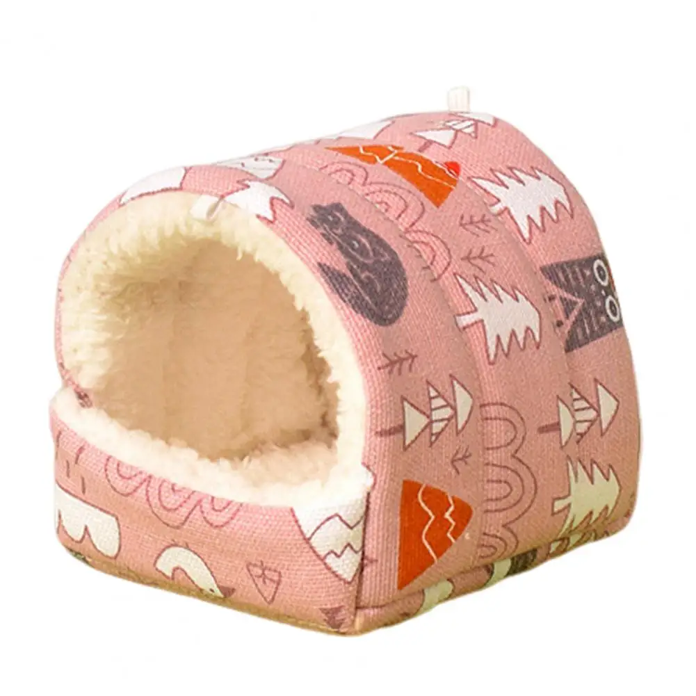 

Hamster Nest Colorful Pet Bed Cozy Cartoon Pattern Guinea Pig House Washable Small Bed Set for Hamsters for Hedgehogs