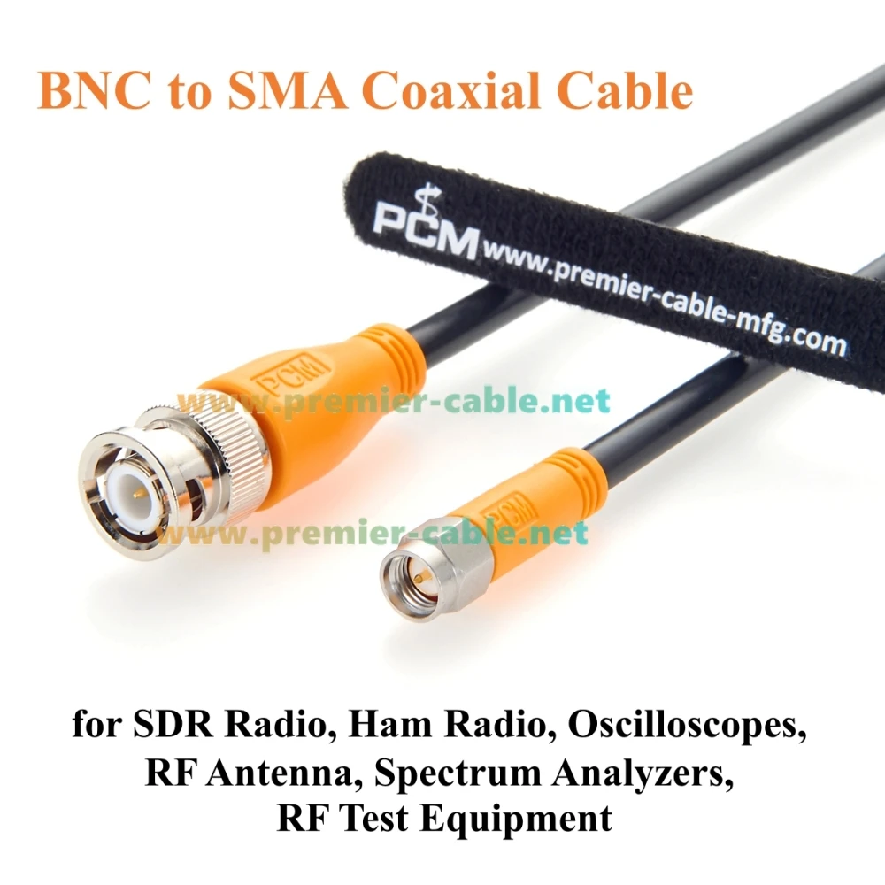 BNC zu SMA Kabel BNC Stecker auf SMA Stecker RG58 Koaxialkabel 50 Ohm Verlustarmes HF-Koaxialkabel für SDR-Radio, Amateurfunk, Antenne – Detail 5
