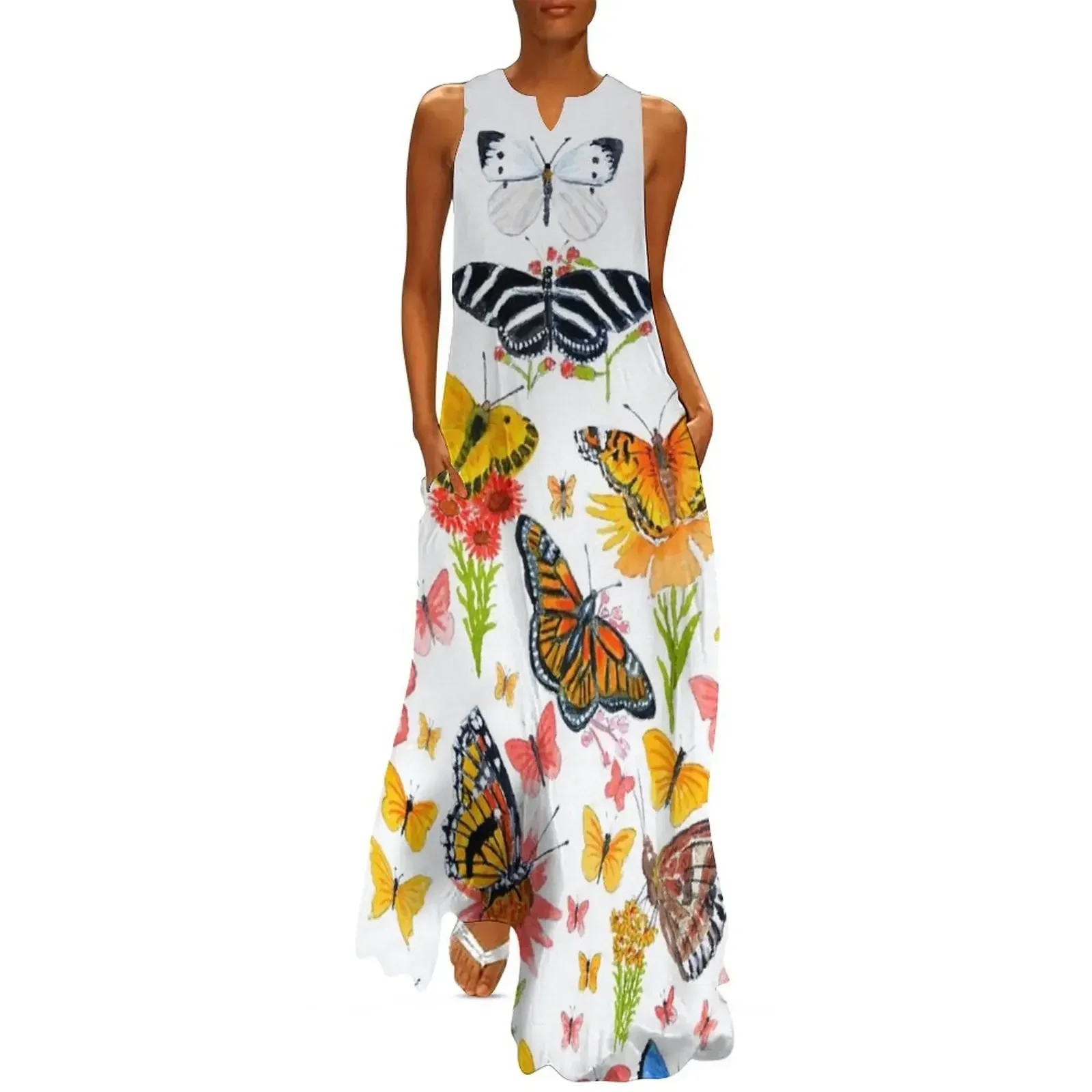 

USA Butterflies Galore! Long Dress evening dress luxury evening dresses 2025 dresses for woman 2025 Dress