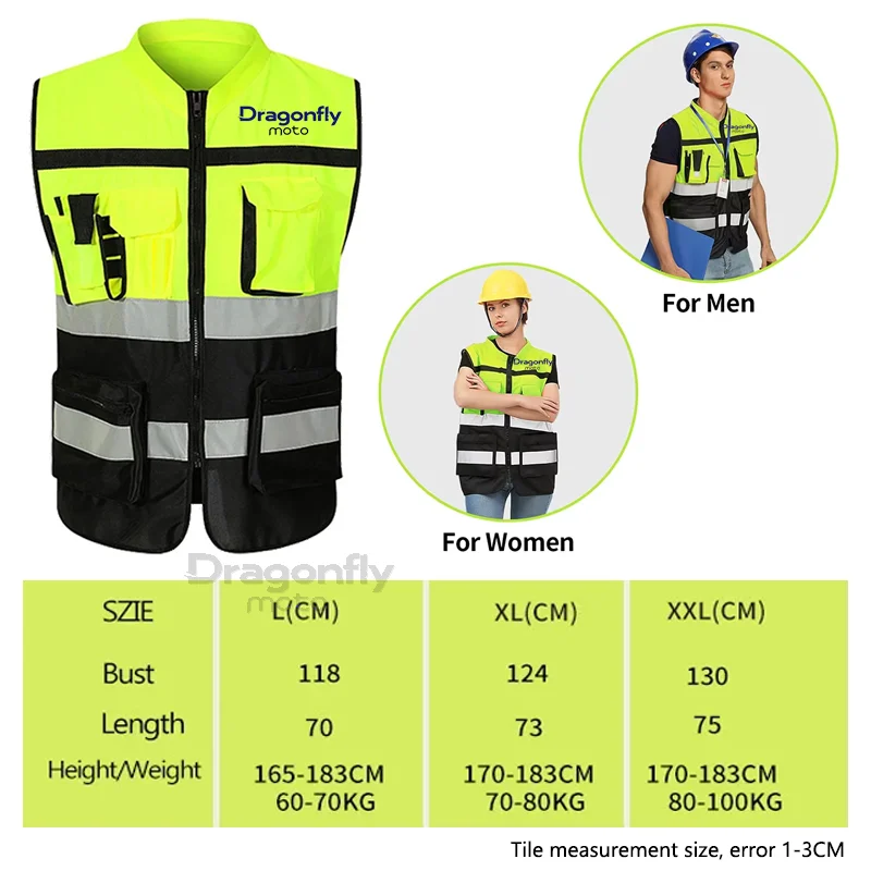 Motorcycle Multi Pocket Safety Vest Night Visibility Gear For HONDA CB1000R CB 1000R 2009-2014 2015 2016