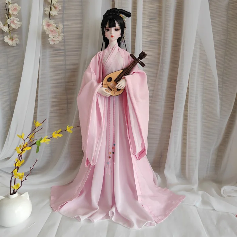 

1/6 1/4 1/3 масштаб BJD древний костюм Hanfu одежда сказочное платье наряд для BJD/SD YOSD MSD SD13 аксессуары для кукол для больших девочек A1339