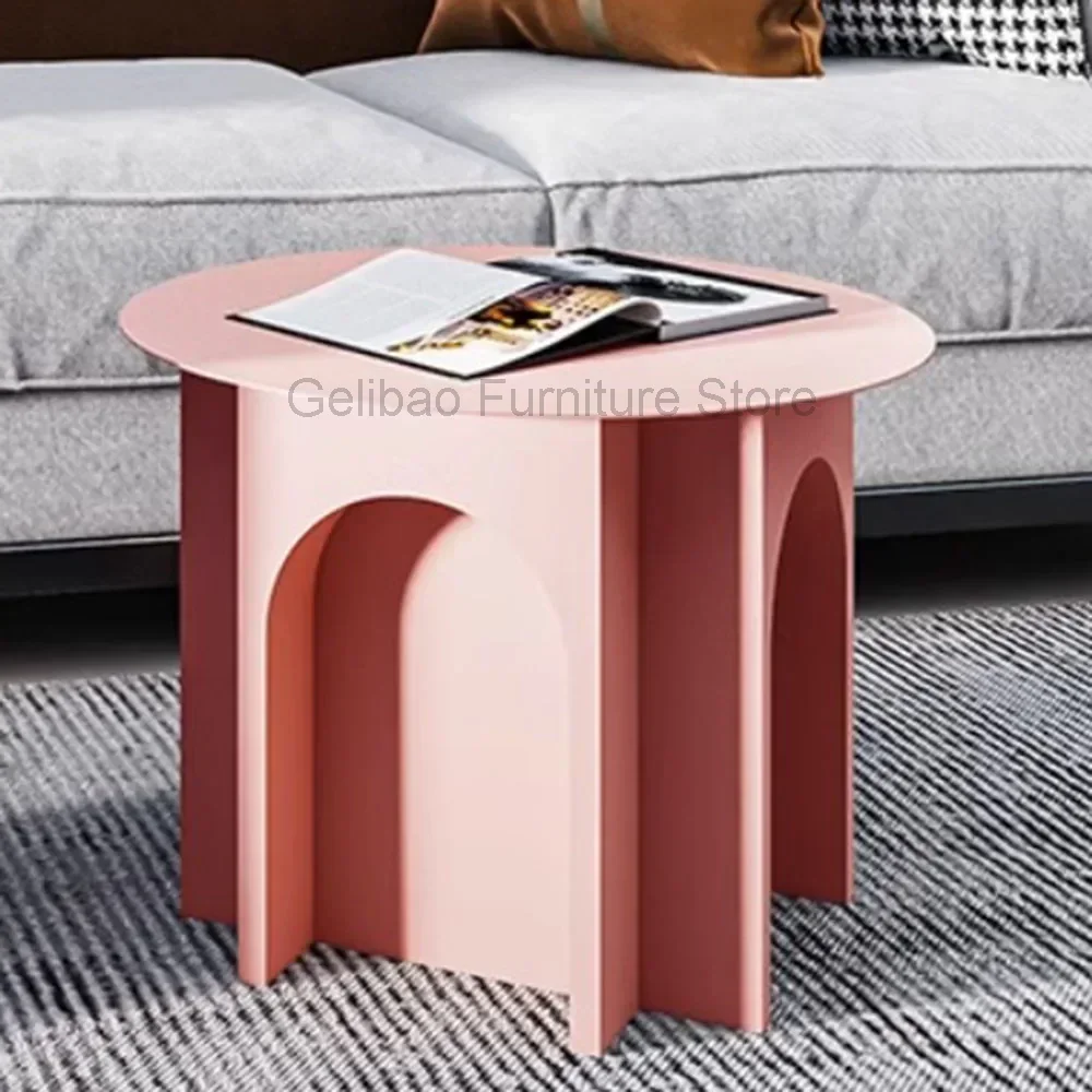 

Small Round Sofa Coffee Tables Designer Minimalist Tea Bed Side Table Tray Decoration Couchtisch Salon Nordic Furniture