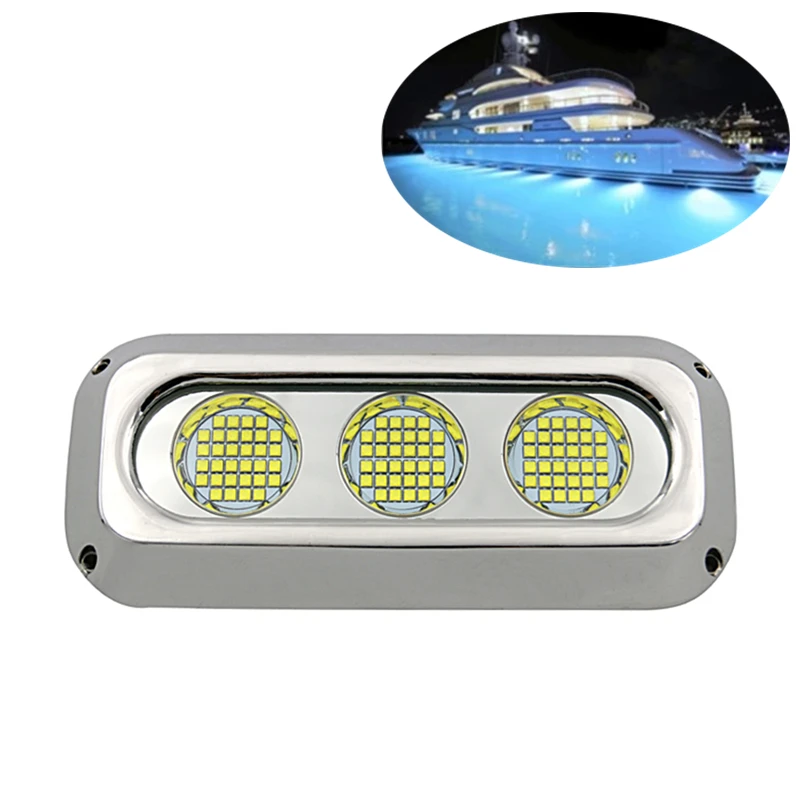 rgb rgbw 316l de led subaquatico luz marinha iate piscinas lagoas barco luz dh b288 aco inoxidavel dc12v 24v 288w branco 01