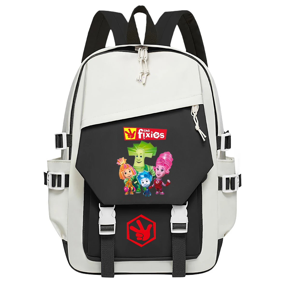 The Fixies Printed Backpack Teenager School Bags High Quality Student Boys Girls Laptop Bagpack Fashion Korean Style Backpack