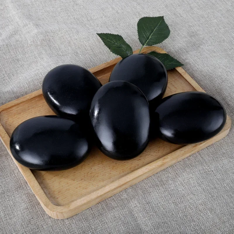 Hot Stone Massage Set Heater Box Relieve Stress Back Pain Health Care Lava Basalt Round Massage Tool Stones Skin Roller