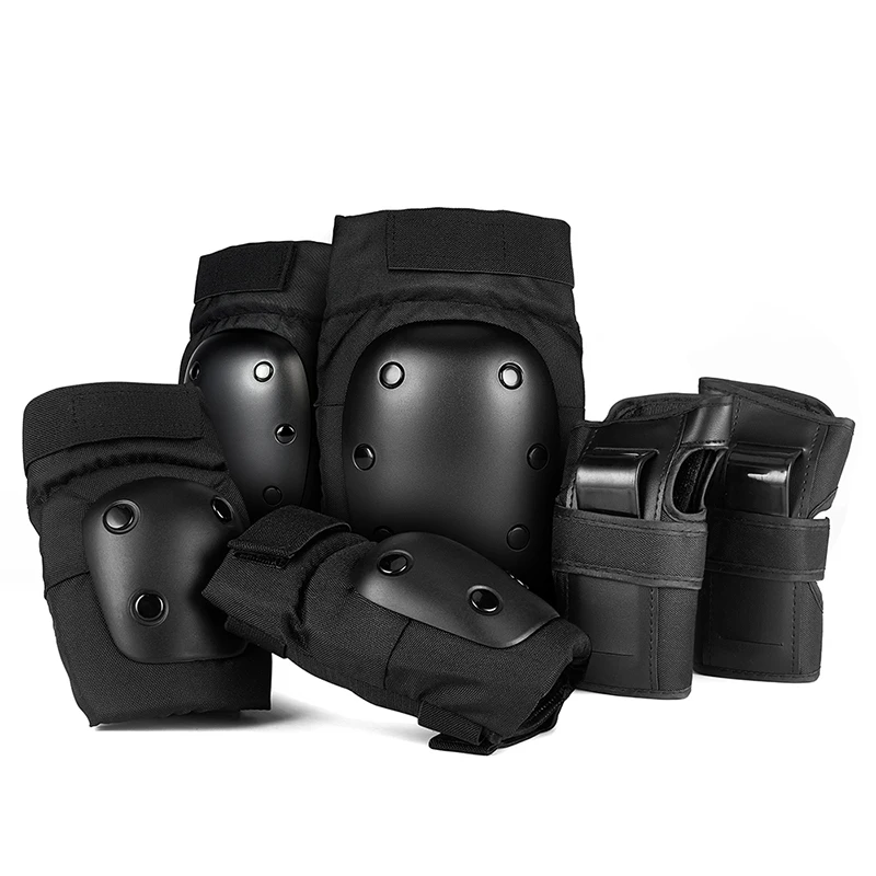 

6 Pieces Sports Protective Gear Skating Protector Bracers Bicycle Knee Pads Elbow Pads Outdoor Armor