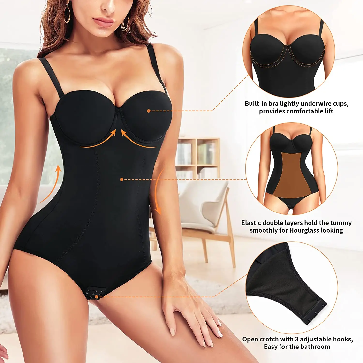 Bra Shapewear Bodysuit Women Butt Lifter Waist Trainer Corset Modeling Strap Reductive Girdles Slimming Underwear Body Shaper