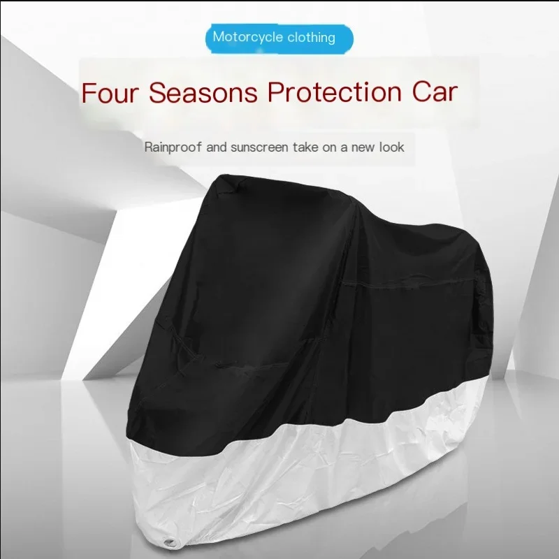 

Motorcycle Waterproof Cover Outdoor Motorcross Rain Clothing UV Sunscreen Protector Rain Dust Sunshade motorbike Protective 190t