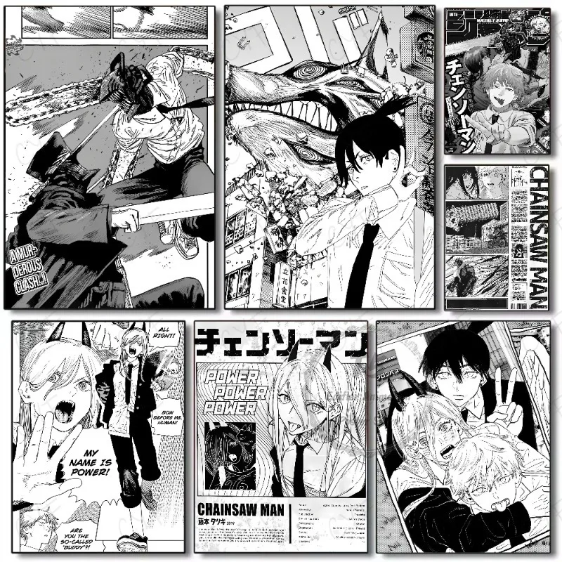 Classic Anime C-Chainsaw M-Man Poster Sticker
