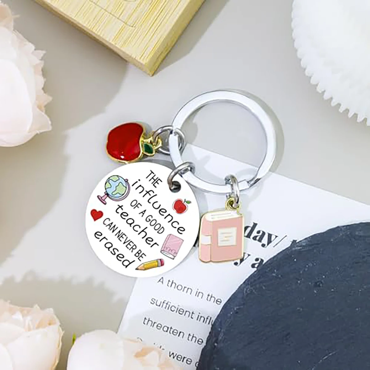 سلسلة مفاتيح تقدير المعلم، هدية ملهمة للمعلمين، عيد الميلاد للتخرج التقاعدي