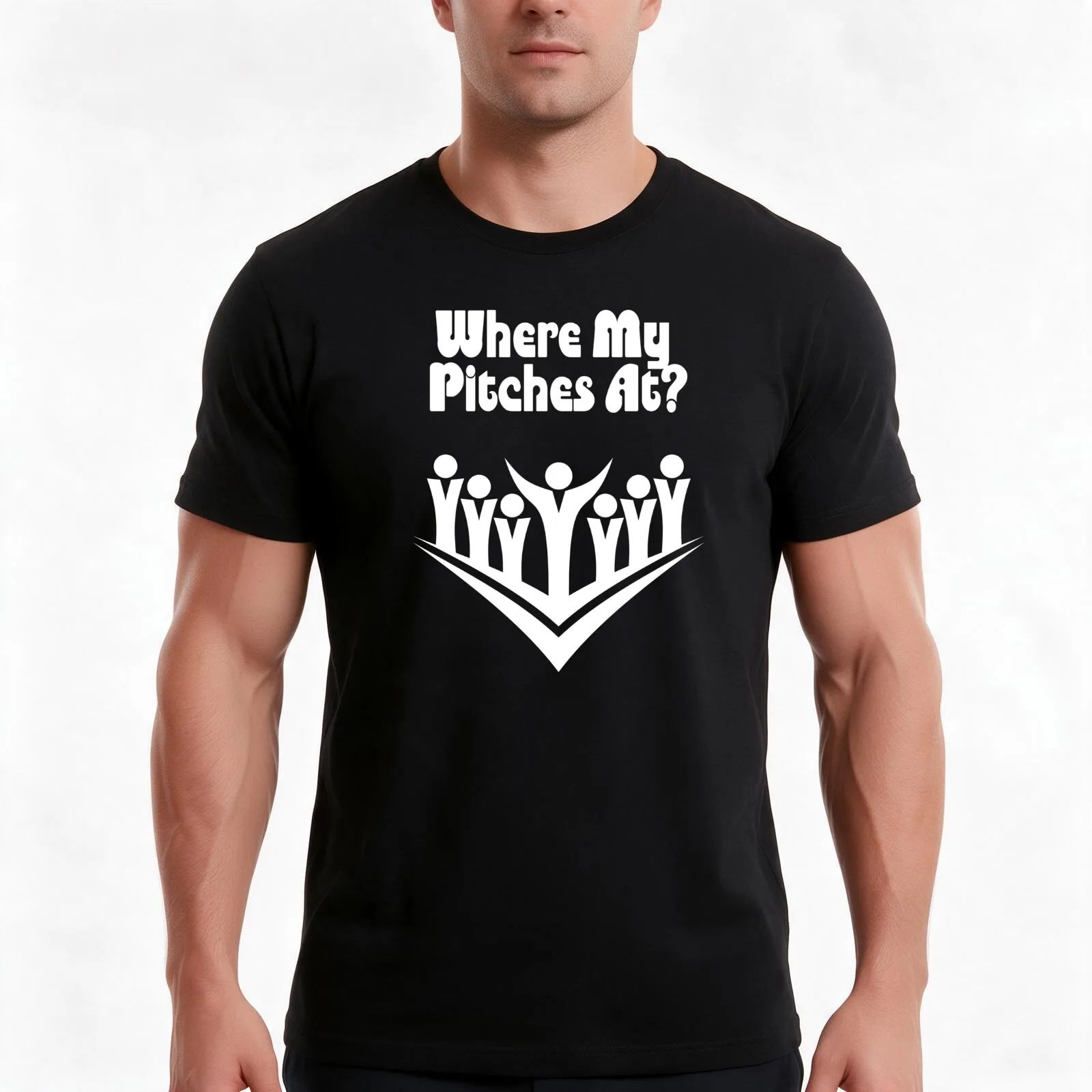 Where My Pitches At Funny Choir Singer Choir Director T-Shirt Summer Casual Cotton Tee Oversized Streetwear Tops 100% Cotton