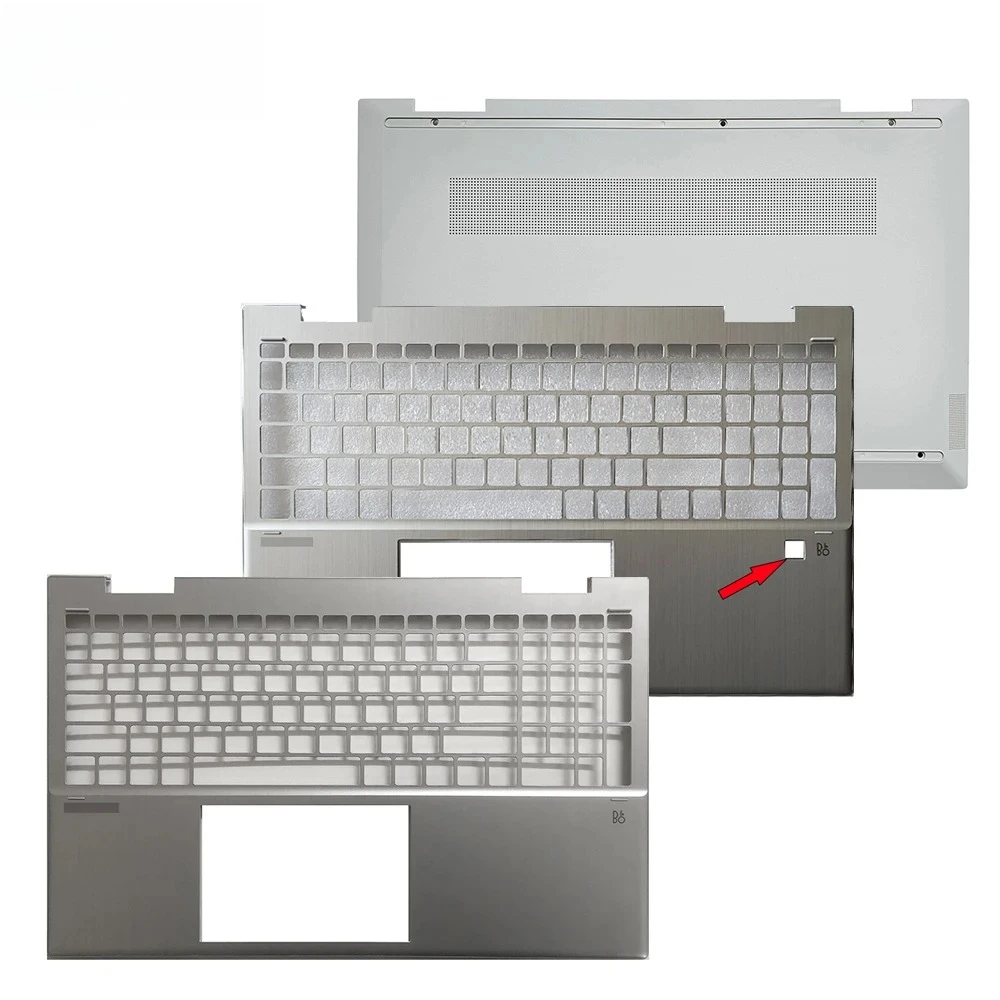 Silver For  Pavilion X360 15-ER TPN-W147 laptop palm rest cover bottom shell keyboard frame upper lower base case M45109-001