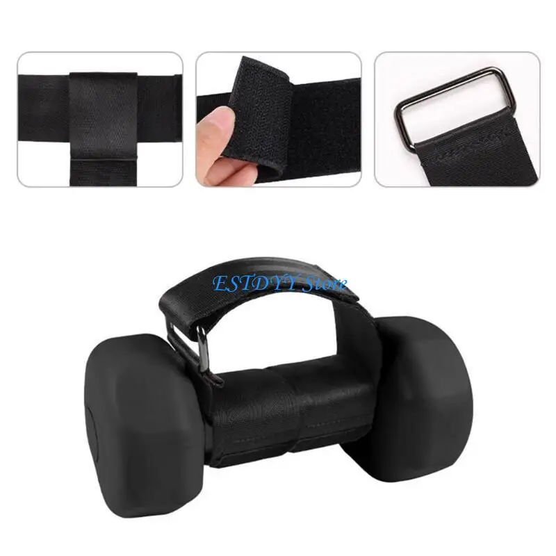 G6DE الساق رفع ممارسة الدمبل الكاحل حزام قدم رفع الأثقال الدمبل القدم مرفق ل الورك المثنية يثير قابل للتعديل #4