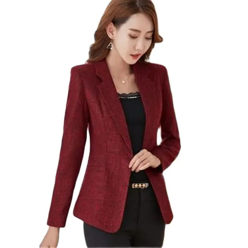 Women Blazer Hot Sale Femme Ladies Blazers Americana Mujer Hot Sale Spring Tweed Hot Sale Fall