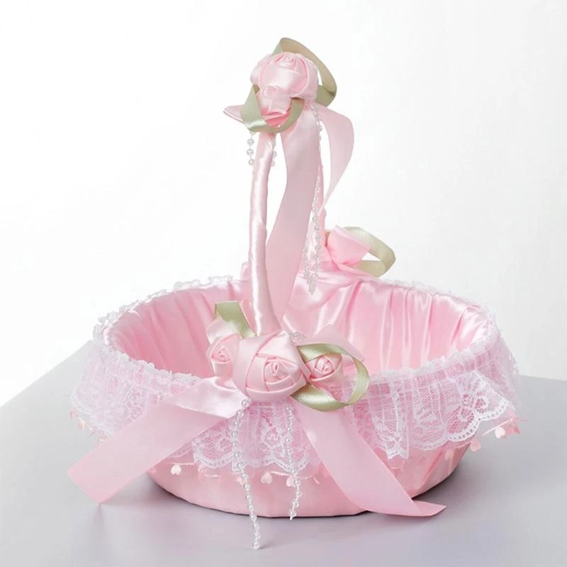 R1WE Flower Girl Basket Basket Flower Basket