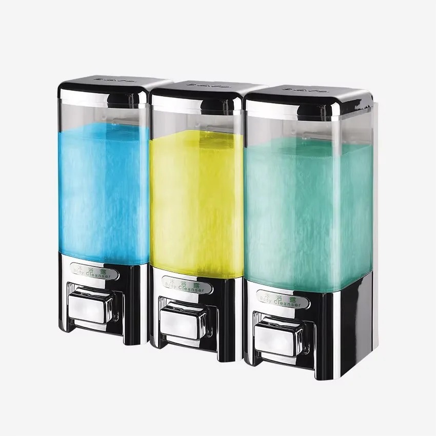 SVAVO ثلاثة صف موزع الصابون الحائط 3*500 مللي حمام الفندق المنزلية صابون اليد شامبو استحمام جل الاستحمام