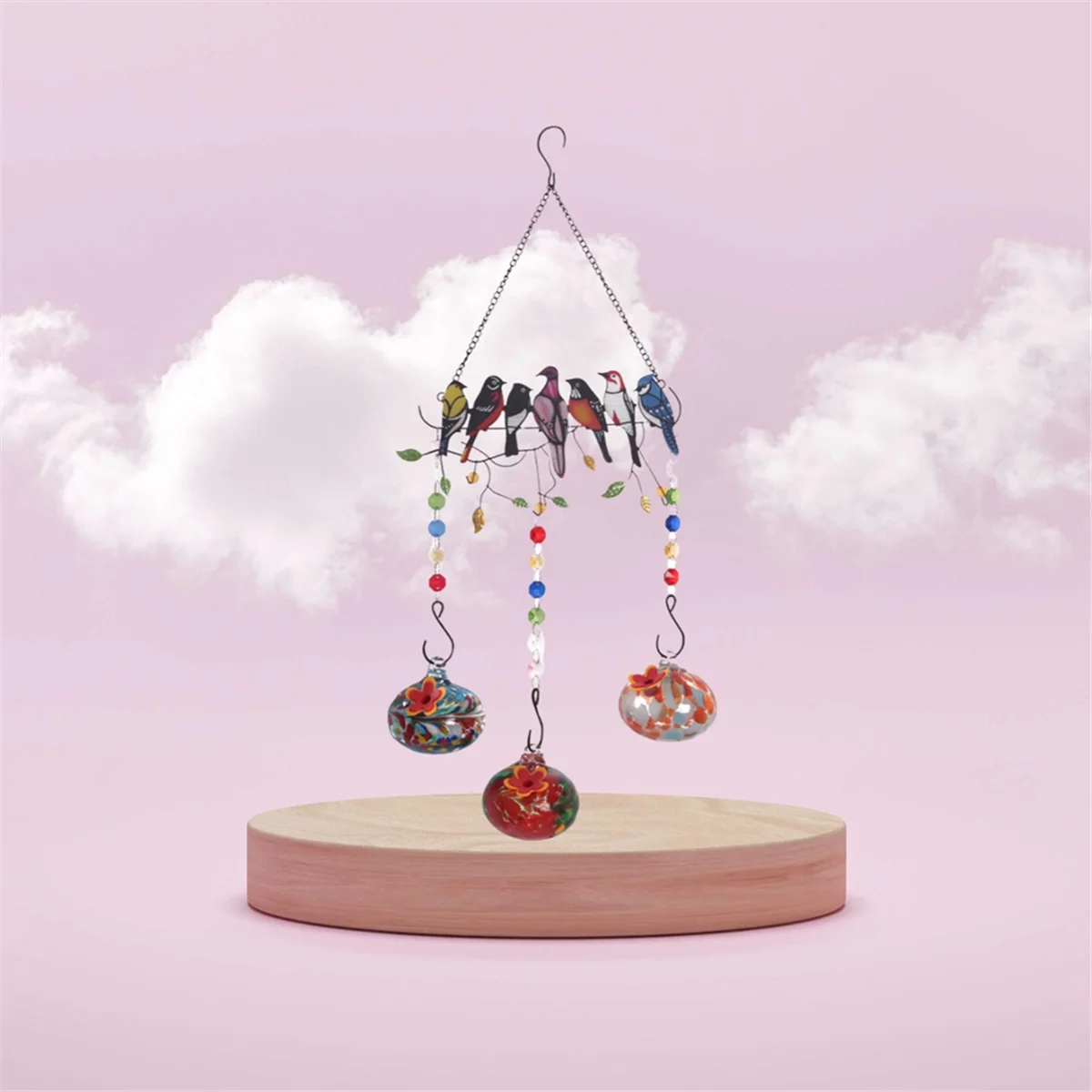 

Charming Wind Chimes Bird Feeders, Bird Feeders for Outdoors Hanging Ant and Bee AHUG