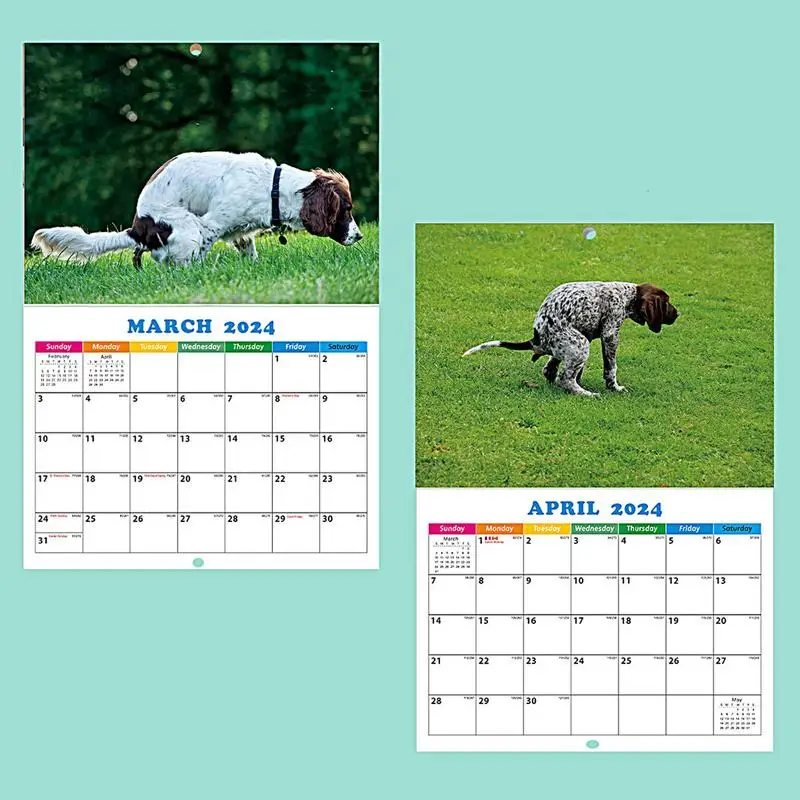 Dogs Monthly Wall Calendar Funny Animal Wall Calendar 11X11 Inch Open Thick & Sturdy Paper Family Planner & Daily Organizer