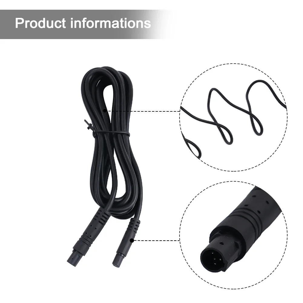 

Extension Cable Cable Wire Black Dash Cam Extension Male To Female Mini PVC Coated Rear View Parking 5pin Wire