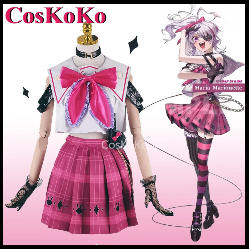 CosKoKo Maria Marionette Cosplay Anime VTuber Costume Inkya Impulse SJ Singing Suits Halloween Carnival Party Role Play Clothing